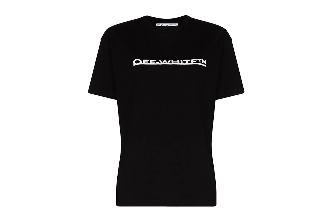 Pre-owned Off-white Womens Underlined Logo T-shirt Black/white