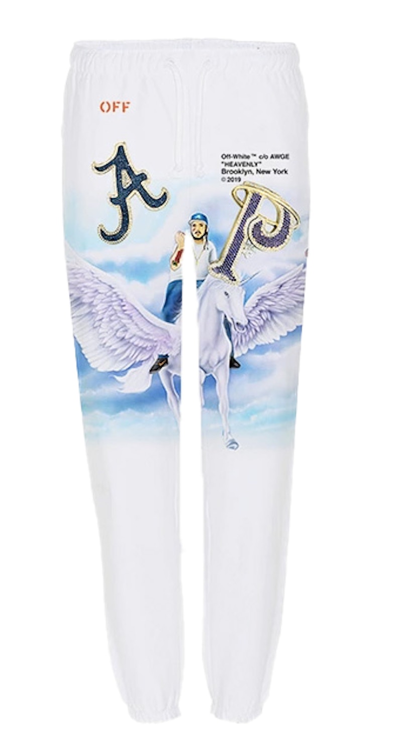 Pre-owned Off-white Men's Off Yams Day Sweatpants In White
