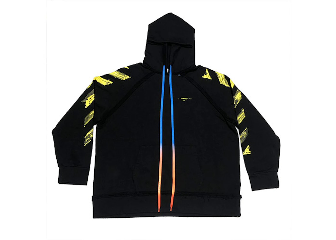 Off white yellow black hoodie Clearance