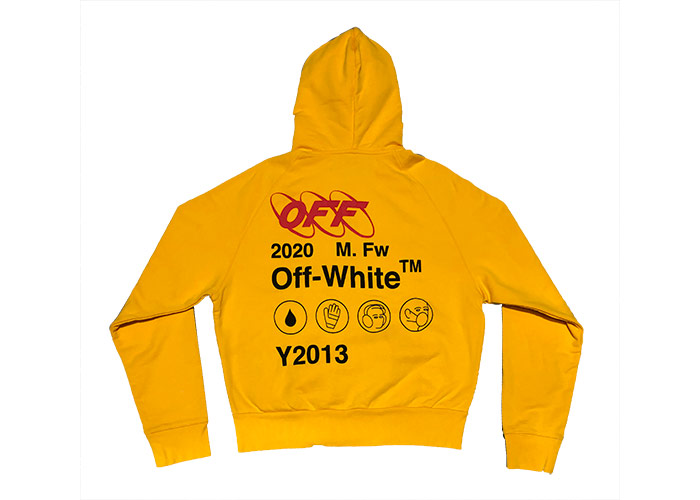 OFF-WHITE Yellow Industrial Y013 Double Zip Hoodie Yellow メンズ - JP