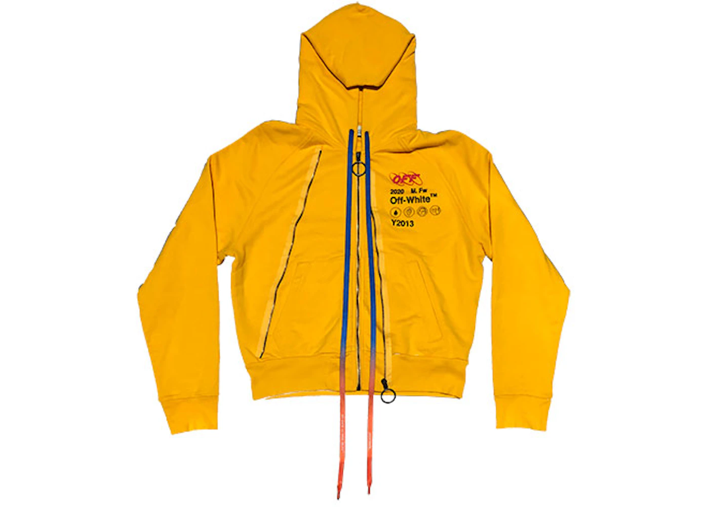 Off white yellow industrial hoodie Clearance