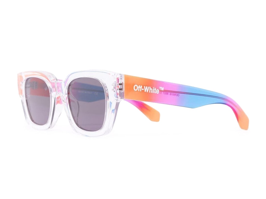 Pre-owned Off-white Zurich Rainbow Frame Sunglasses Clear/multi (oeri018s22pla0018607)