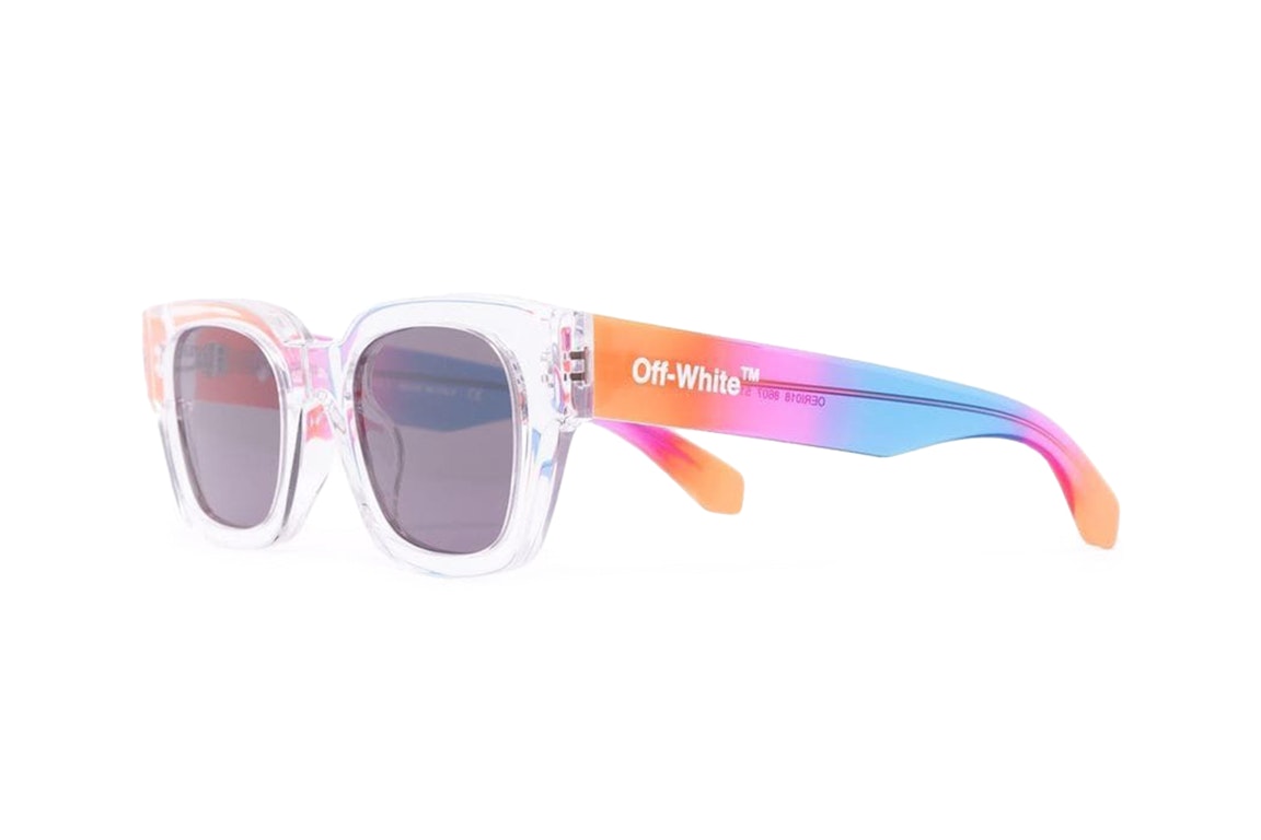 Pre-owned Off-white Zurich Rainbow Frame Sunglasses Clear/multi (oeri018s22pla0018607)