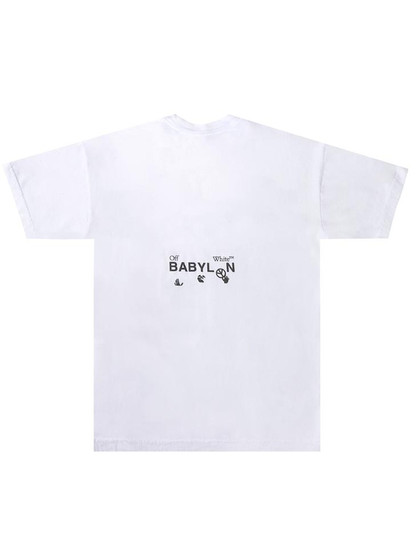 OFF-WHITE x Babylon Oversized Logo T-shirt White Men's - SS21 - US