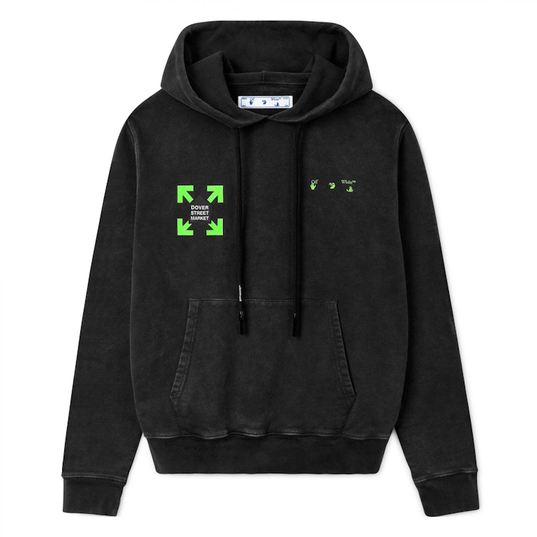 Pre-owned Off-white X Dover Street Market Vintage Hoodie Green/black