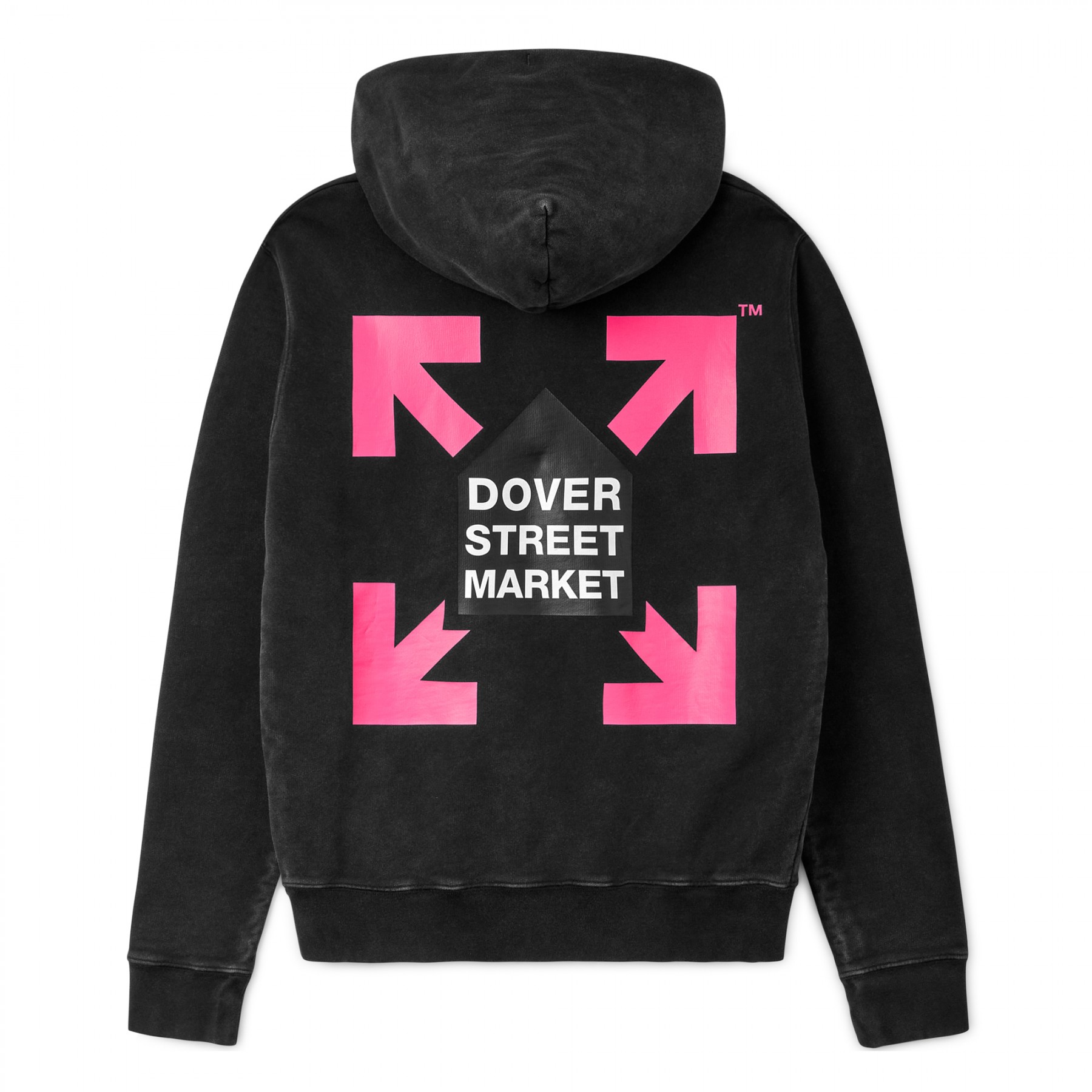 OFF WHITE x Dover Street Market Vintage Hoodie Pink Black Men s