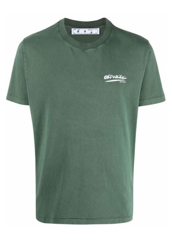Pre-owned Off-white X Eden Rock St. Barths Arrows Motif Print T-shirt Green/white