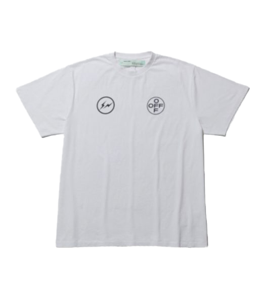 即納即納OFF WHITE FRAGMENT CEREAL T-SHIRT Tシャツ/カットソー(半袖/袖なし)