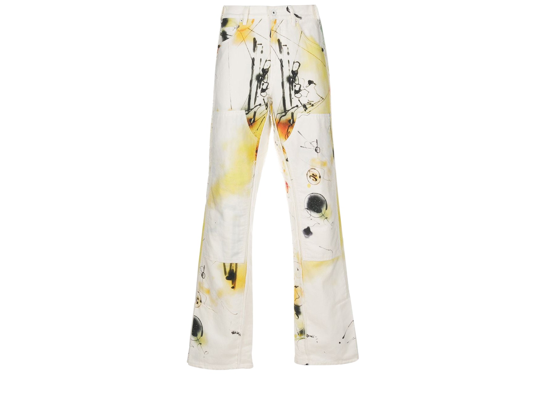 OFF-WHITE x Futura Carpenter Abstract Denim Pants All Over 