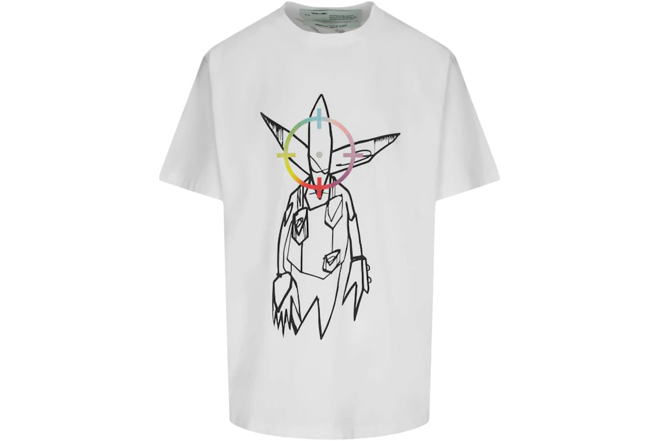 Off White X Futura Oversized Fit Alien T Shirt White Multicolor Ss Jp Off White X Futura Oversized Fit Alien T Shirt White Multicolor Ss Jp