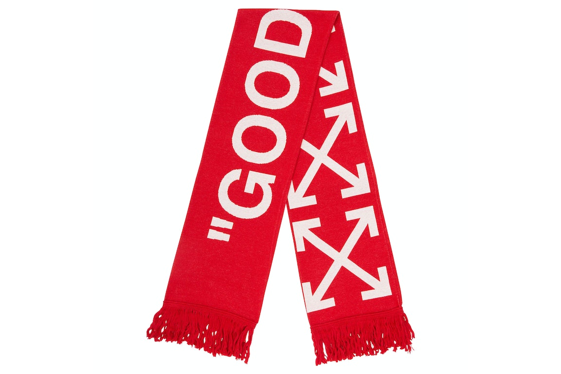 Pre-owned Off-white X Lunar New Year Good Luck Scarf Red/white