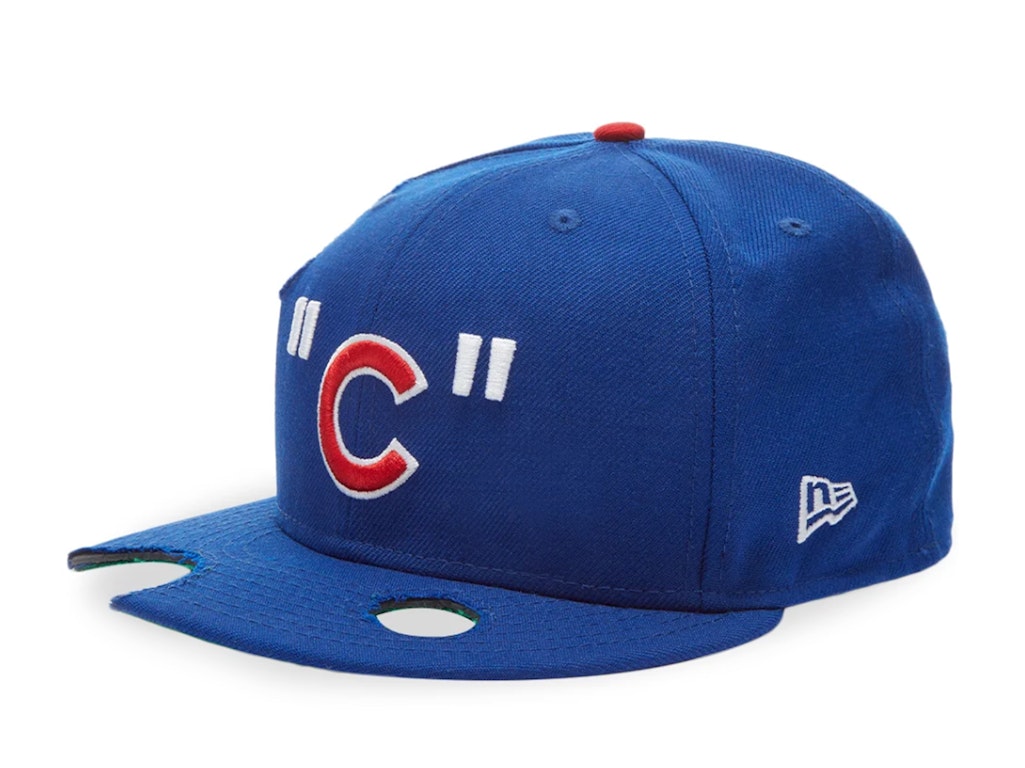 Pre-owned Off-white X Mlb Chicago Cubs Cap Blue/red/white