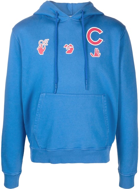 OFF-WHITE x MLB Chicago Cubs Hoodie Blue/Red/White Men's - US