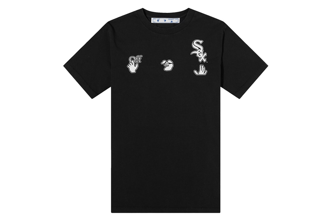 Pre-owned Off-white X Mlb Chicago White Sox T-shirt Black/white