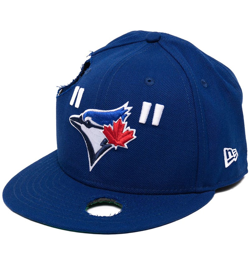 OFF-WHITE x Gorra de los Azulejos de Toronto de la MLB Azul/Rojo
