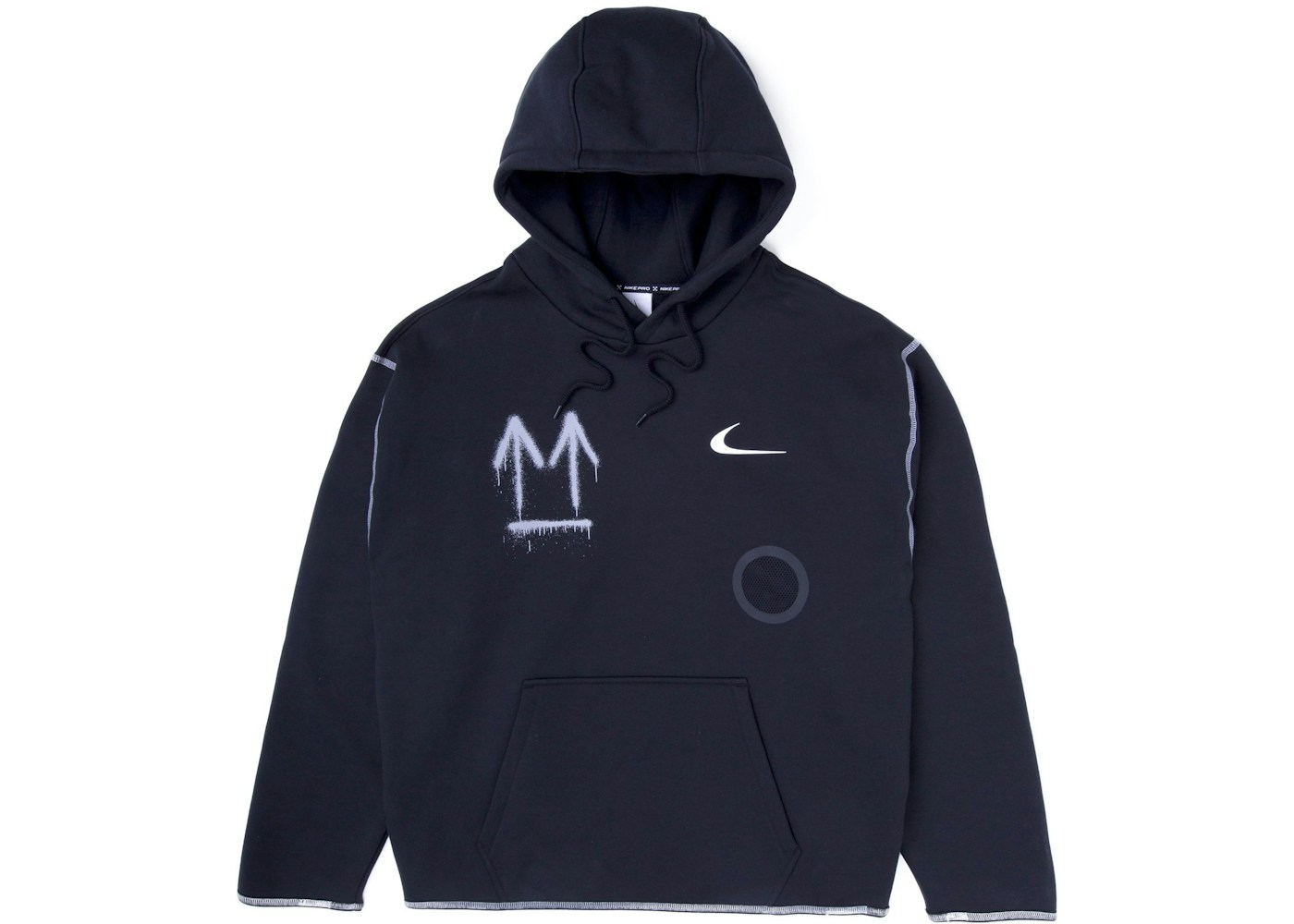 Off White X Nike Hoodie Black Ss