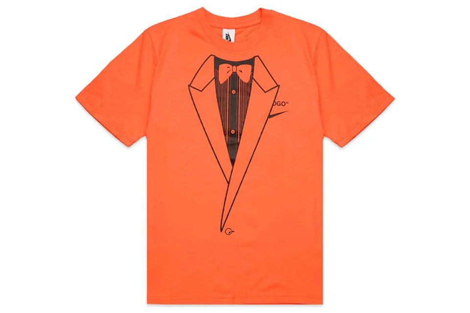 Off white black and orange online t shirt