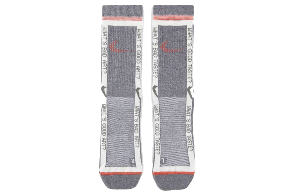 Pre-owned Off-white X Nike Socks Grey/orange