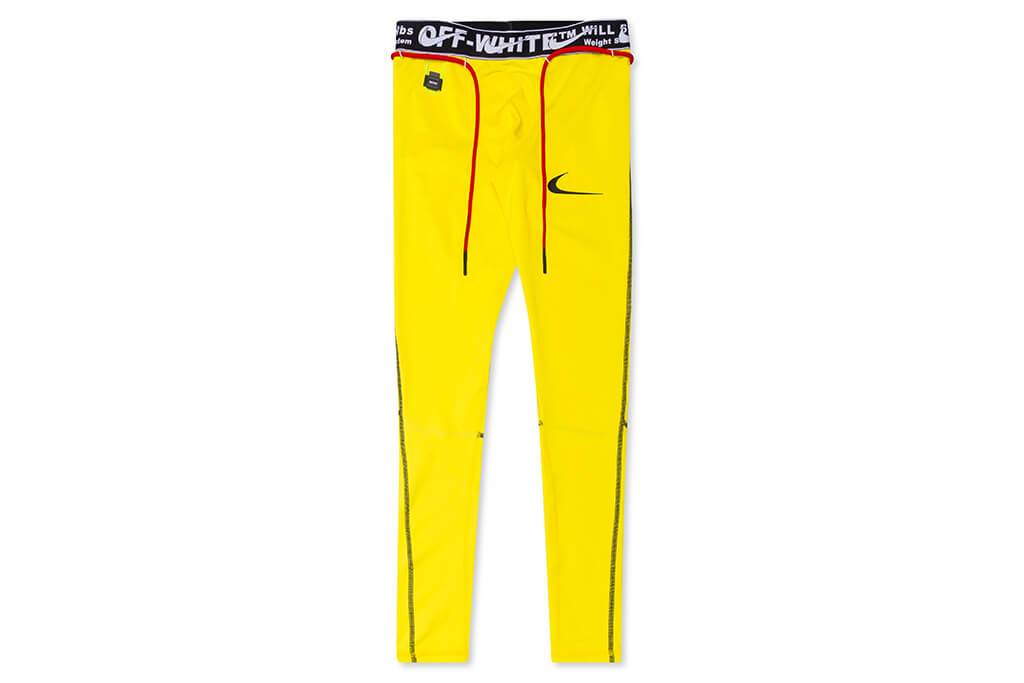 OffWhite industrial logo striped track pants yellow  MODES