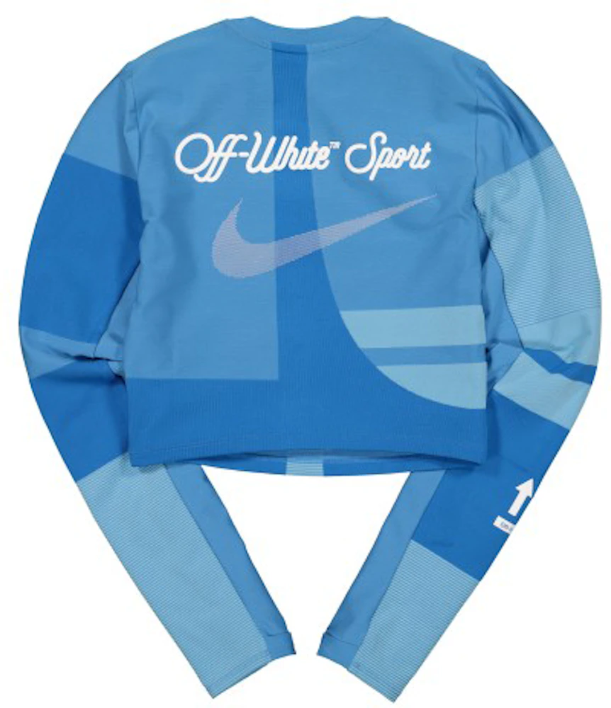 OFF-WHITE x Nike Women's Easy Run Top Photo Blue