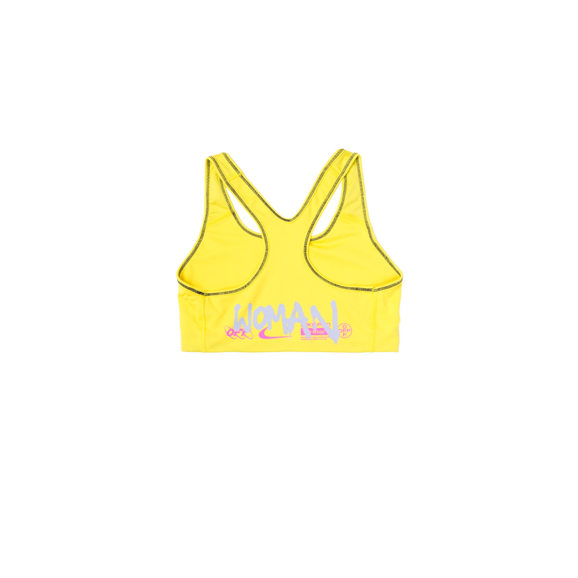 yellow off white bra