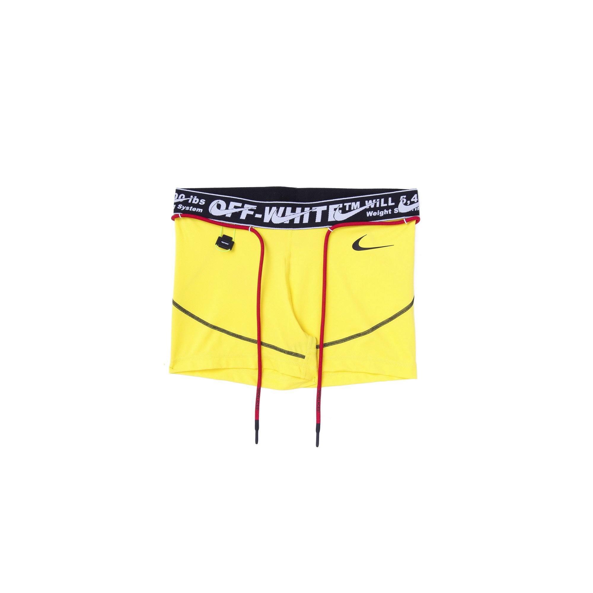 OFF-WHITE x Nike Women's Training Shorts Opti Yellow - SS20 - US