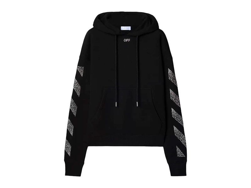 【ちゃんちゃん】OFF-WHITE x Swarovski Hoodie OFF-WHITE x Swarovski Arrow Hoodie Black Hombre - FW25 - ES