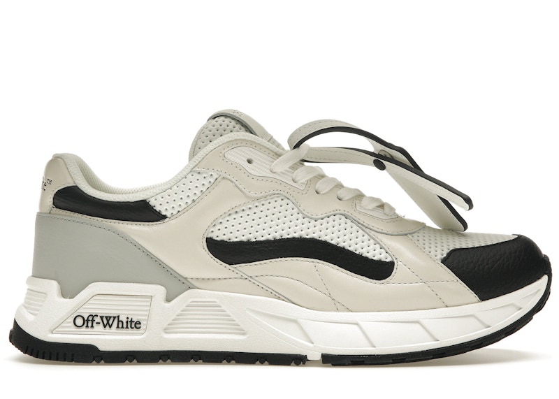【OFF-WHITE】White☆Runner B ローカット スニーカー OFF-White Runner B White Black Men's - OMIA289F23LEA0010110 - US
