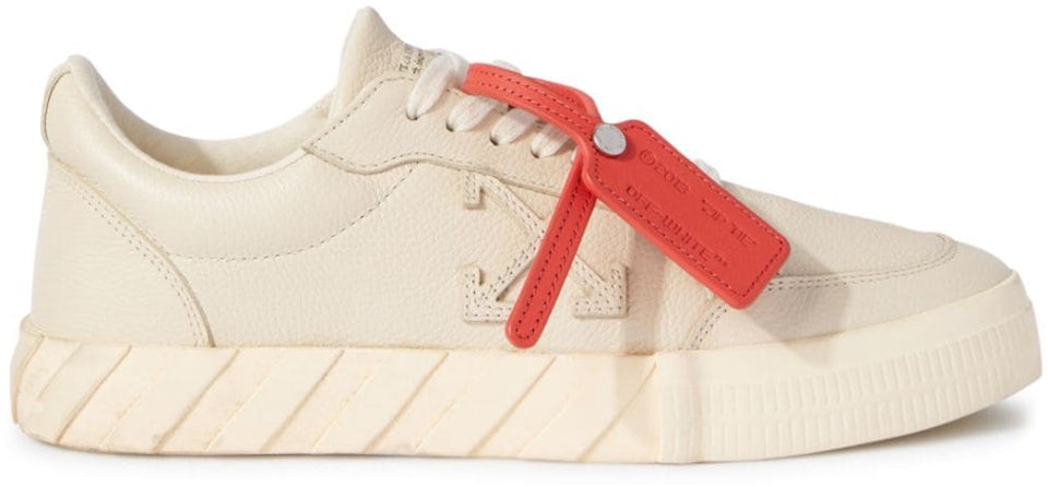 Off-White Low Vulcanised Leather Trainers