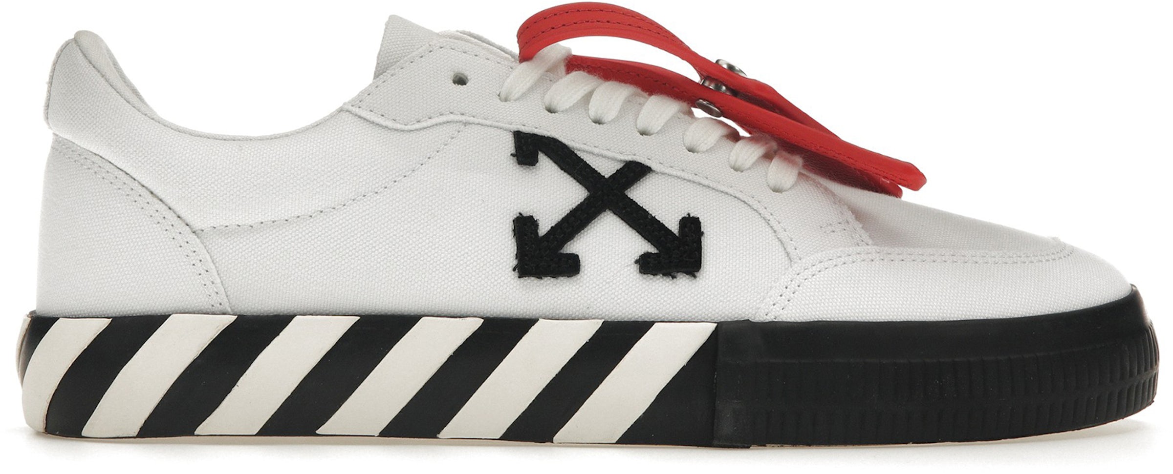 NIB OFF-WHITE C/O VIRGIL ABLOH White Vulcanized Canvas Sneakers Size 6/36  $330