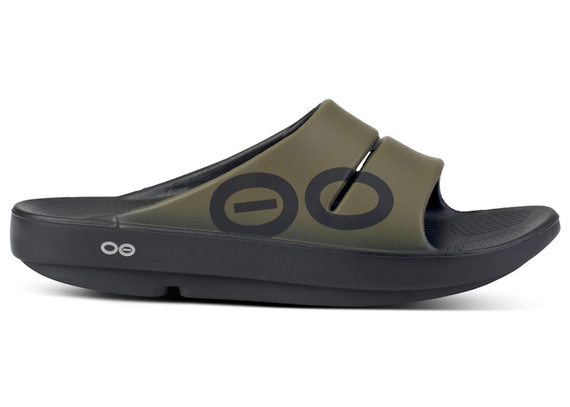 OOFOS OOahh Slide Tactical Green