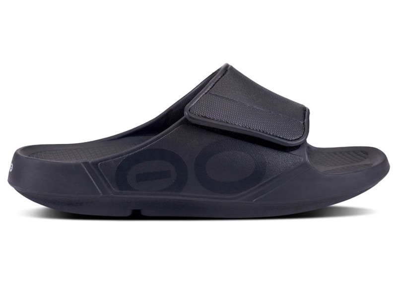 OOFOS OOahh Sport Flex Slide Matte Black
