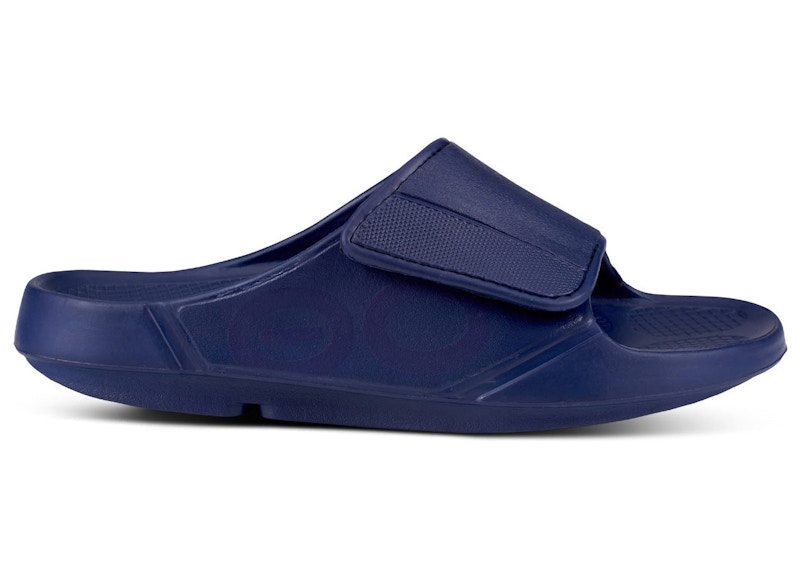 OOFOS OOahh Sport Flex Slide Navy