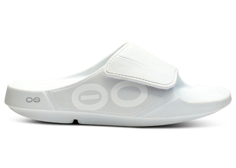 OOFOS OOahh Sport Flex Slide White