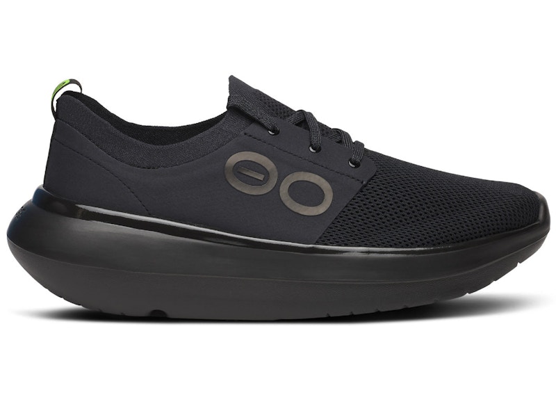 OOFOS Stride Lace-Up Black