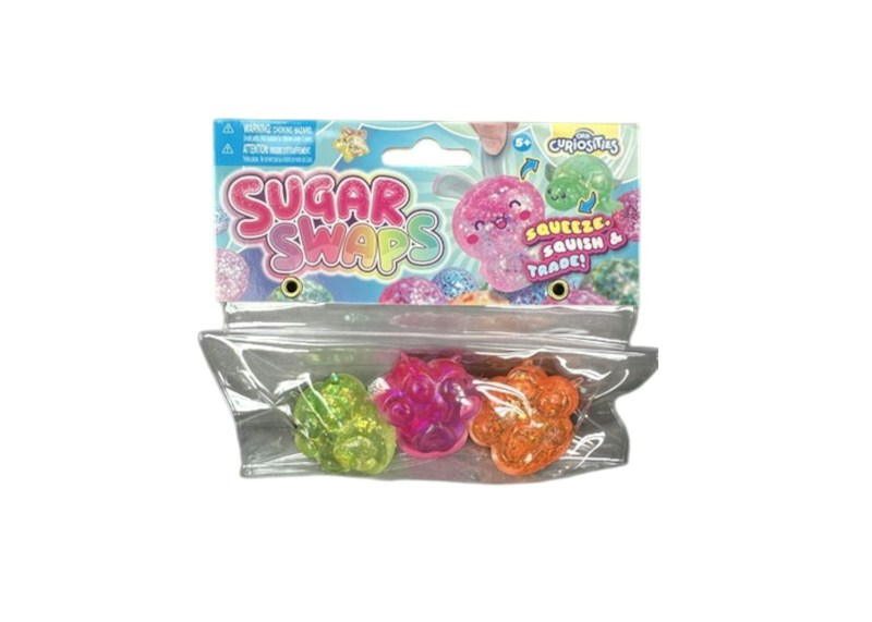 ORB Sugar Swaps 3 PAW PRINTS Squishy Fidget Toy