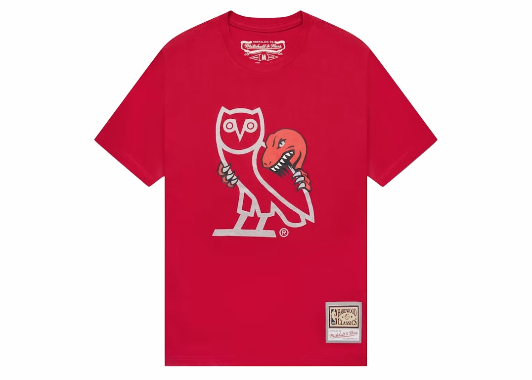 Pre-owned Ovo 1995 Raptors Og Owl T-shirt Red
