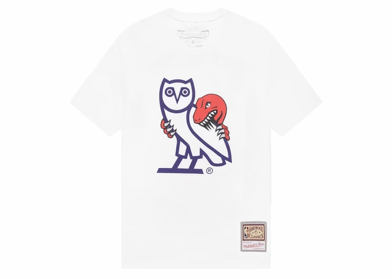 OVO 1995 Raptors OG Owl Maglietta Bianco