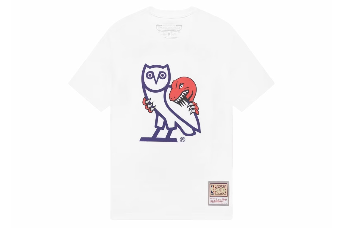 Pre-owned Ovo 1995 Raptors Og Owl T-shirt White