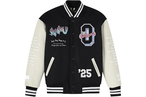OVO $$$4U Album Varsity Jacket Black Men's SS25 US