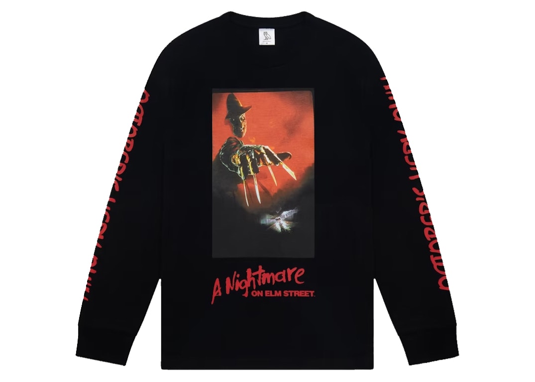 Pre-owned Ovo A Nightmare On Elm Street Longsleeve T-shirt Black