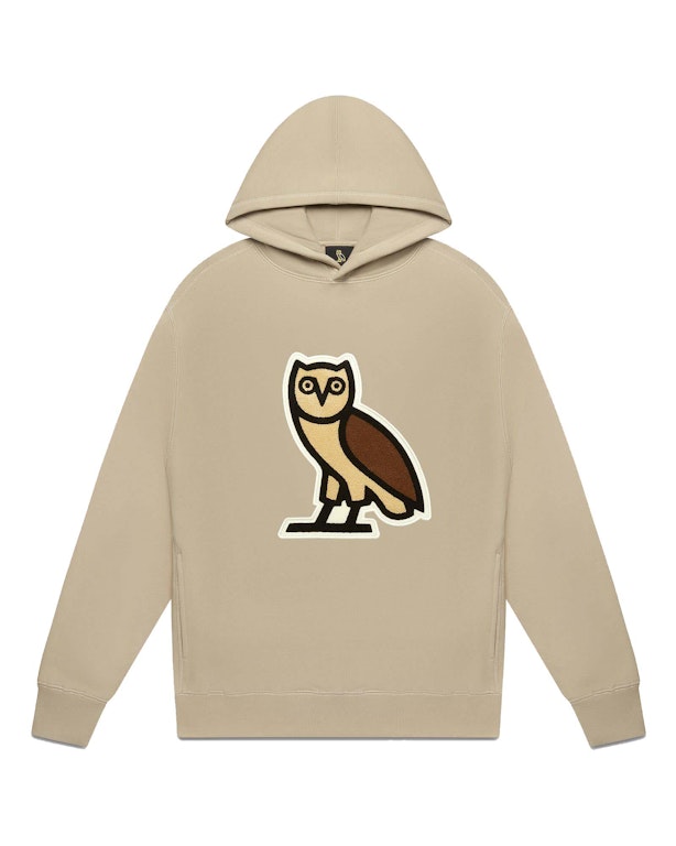 Pre-owned Ovo Chenille Bubble Owl Hoodie Stone