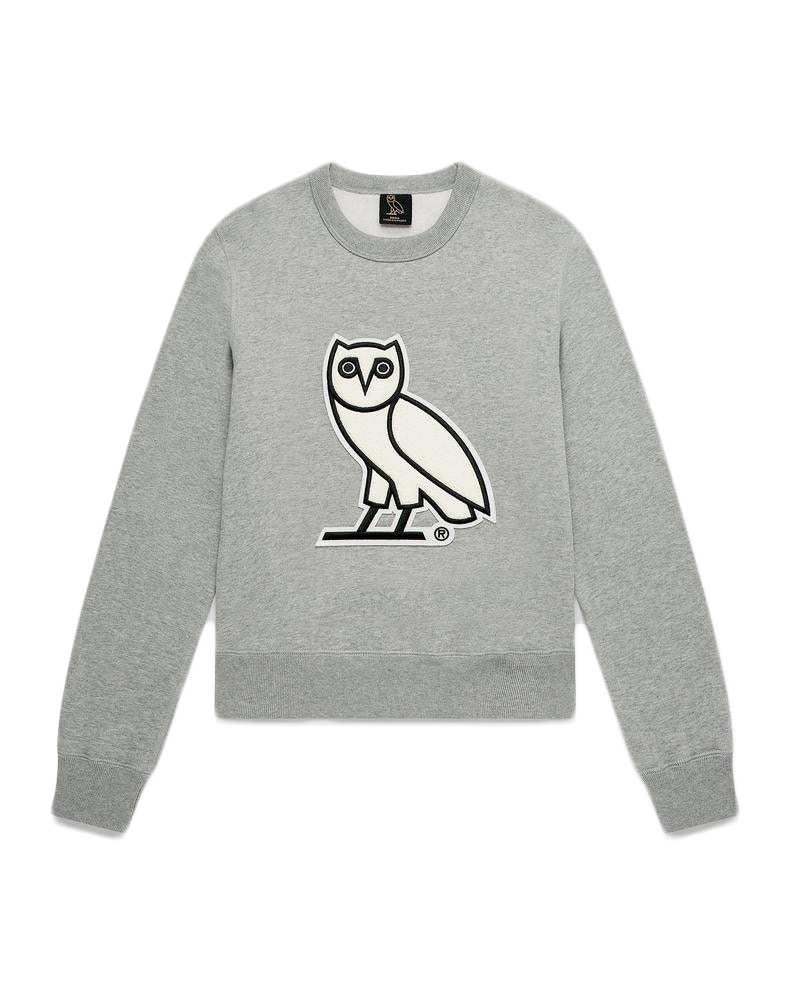 womens grey crewneck