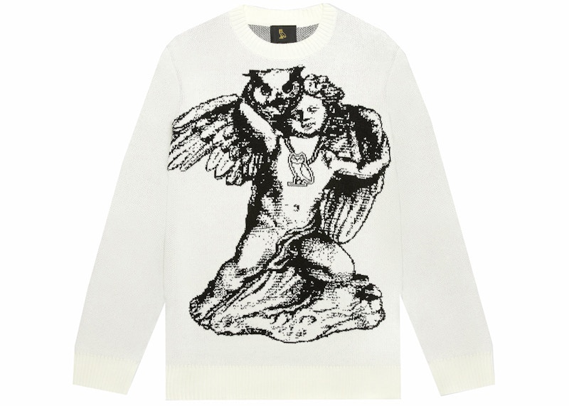 OVO Cherub Knit Sweater Cream - SS22 Men's - US