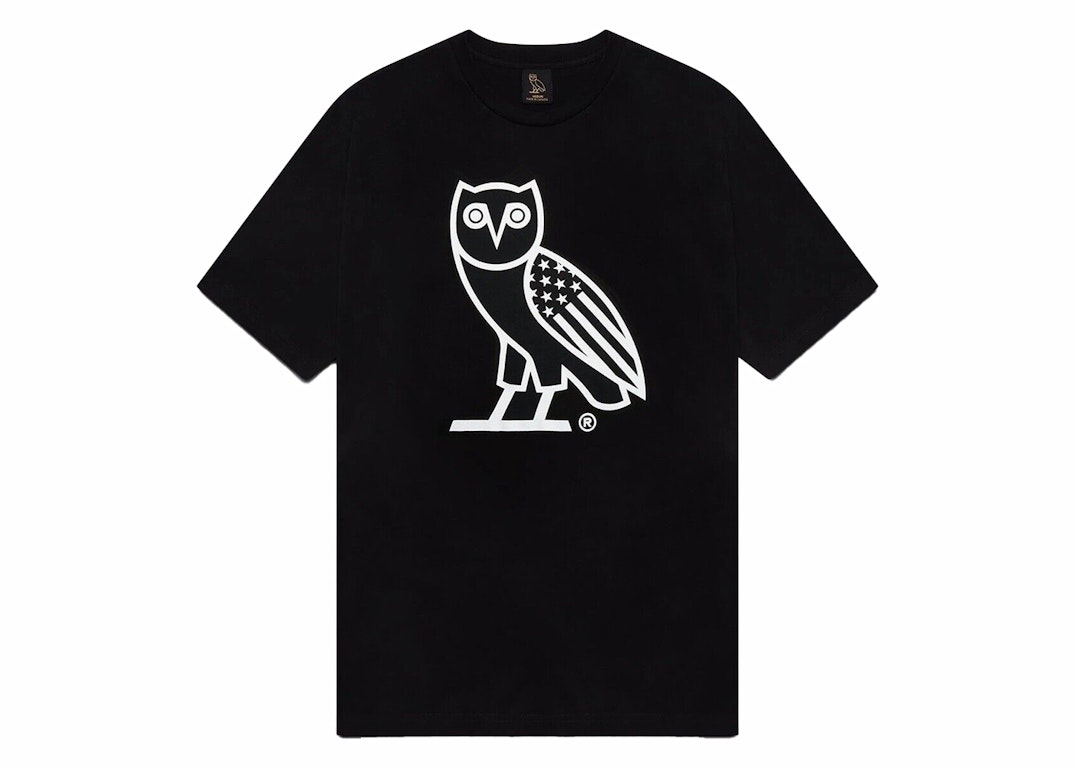 Pre-owned Ovo Chicago Og Owl T-shirt Black