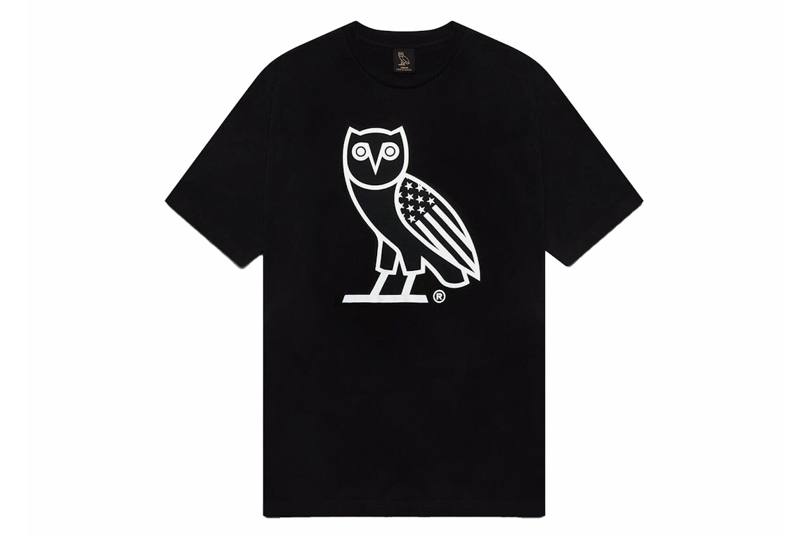 Pre-owned Ovo Chicago Og Owl T-shirt Black