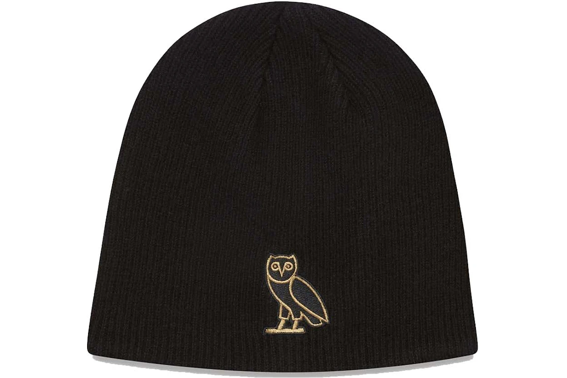 OVO Classic Owl Cuffless Beanie Black - FW22 - GB