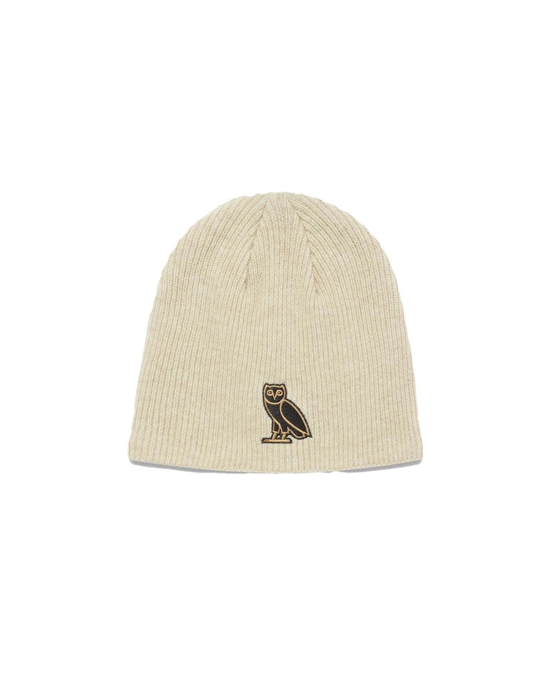 OVO Classic Owl Cuffless Beanie Sand Men's - FW22 - US