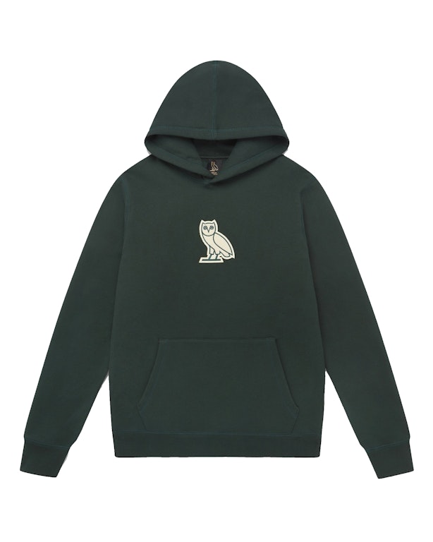 Pre-owned Ovo Classic Owl Hoodie (fw20) Evergreen