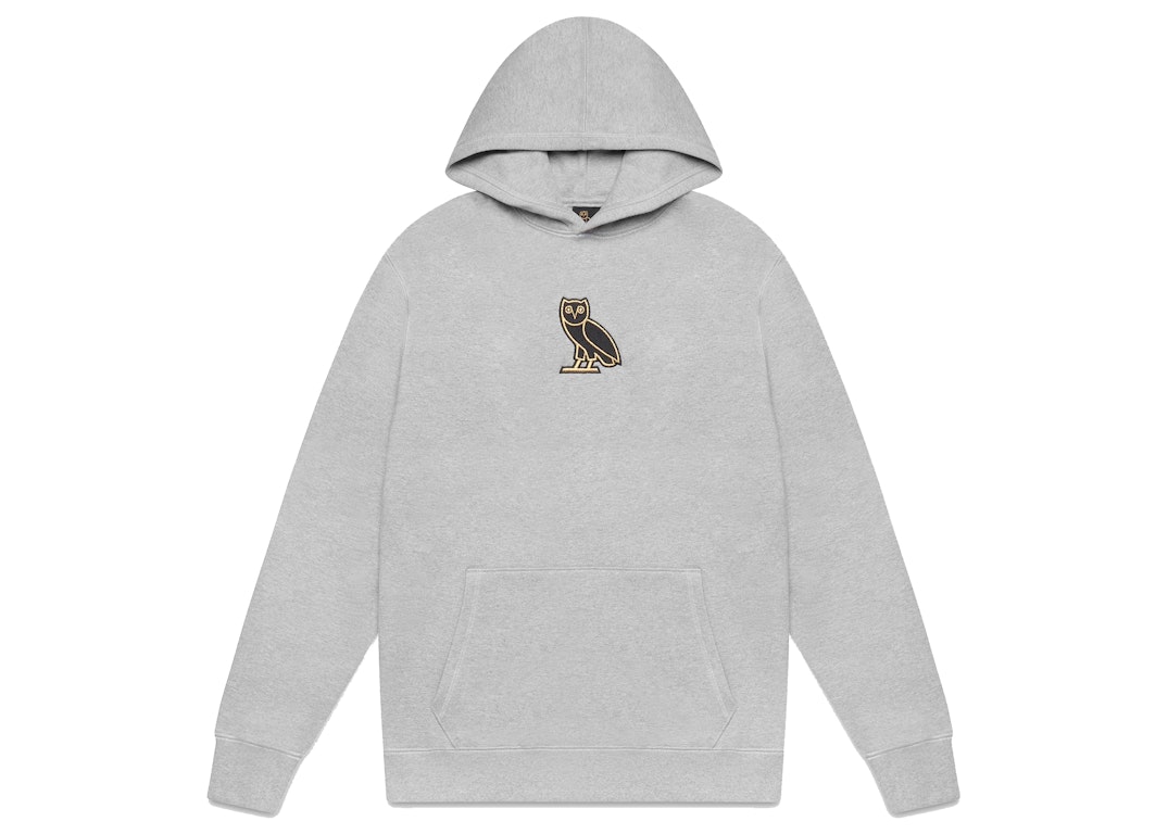 Pre-owned Ovo Classic Owl Hoodie Heather Grey
